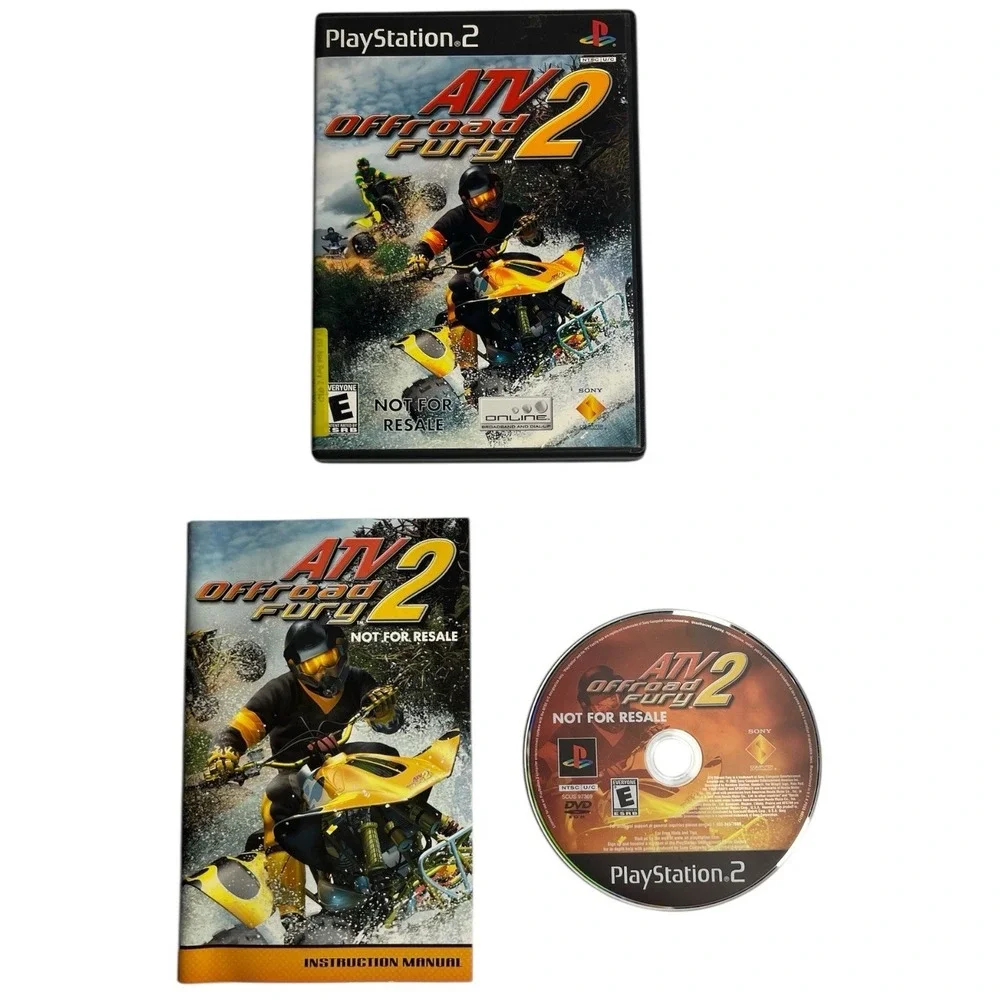 ATV Offroad Fury 2 MX Vs ATV PS2 PlayStation 2 Video Game Bundle Lot of 2